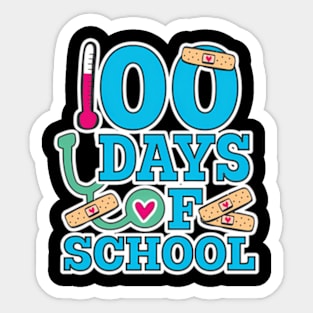 Hap100th Day Of School For Nurses Sticker